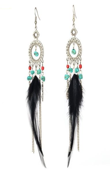 charming elegant ehnic bohemian black feather earrings long pendant ear orenaments for female wedding party accessories jewlery5899329, Silver
charming elegant ehnic bohemian black feather earrings long pendant ear orenaments for female wedding party accessories jewlery5899329, Silver