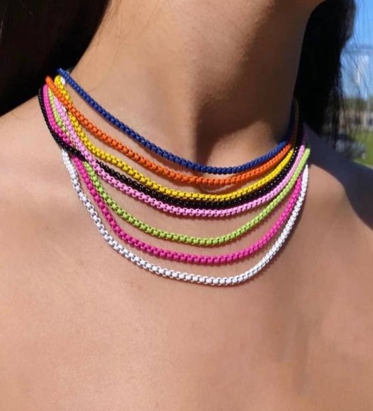 fashion jewelry 2021 statement copper enamel boho rainbow color necklace for women girl collier femme summer bijoux4437050, Silver
fashion jewelry 2021 statement copper enamel boho rainbow color necklace for women girl collier femme summer bijoux4437050, Silver