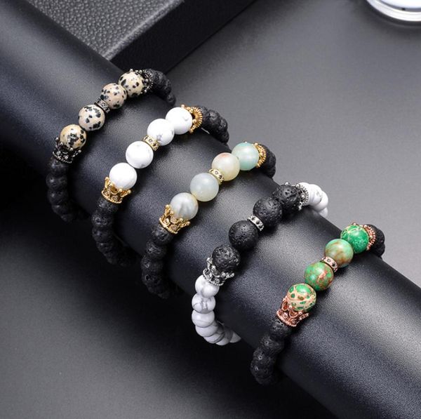 natural white turquoise lava volcanic stone couple bracelet copper crown microinlay zircon beaded bracelet jewelry accessories wh4898685, Black
natural white turquoise lava volcanic stone couple bracelet copper crown microinlay zircon beaded bracelet jewelry accessories wh4898685, Black