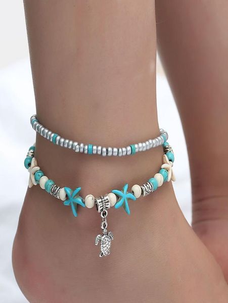 bohemian starfish beads stone anklets for women boho silver color anklet chain bracelet on leg beach ankle jewelry gifts9515201, Red;blue
bohemian starfish beads stone anklets for women boho silver color anklet chain bracelet on leg beach ankle jewelry gifts9515201, Red;blue