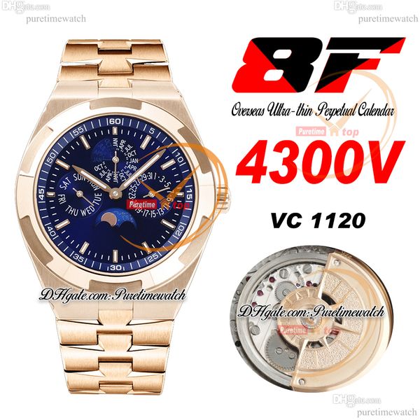8f overseas perpetual calendar moonphase 4300v a1120 automatic mens watch rose gold blue stick dial stainless steel bracelet super version e, Slivery;brown
8f overseas perpetual calendar moonphase 4300v a1120 automatic mens watch rose gold blue stick dial stainless steel bracelet super version e, Slivery;brown