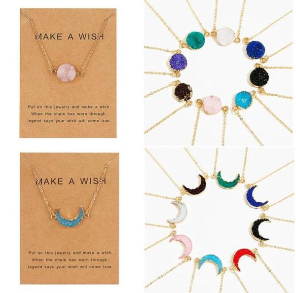 fashion moon round faux natural stone resin necklace druzy drusy necklace gold plated link chain necklace for women collars7398598, Silver
fashion moon round faux natural stone resin necklace druzy drusy necklace gold plated link chain necklace for women collars7398598, Silver
