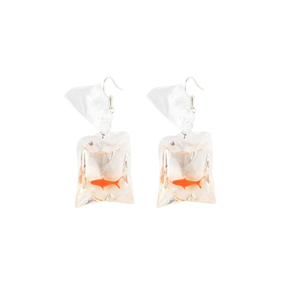 fashion creative koi fish goldfish water bag dangle earrings cute handmade earrings womens jewelry5675919, Silver
fashion creative koi fish goldfish water bag dangle earrings cute handmade earrings womens jewelry5675919, Silver