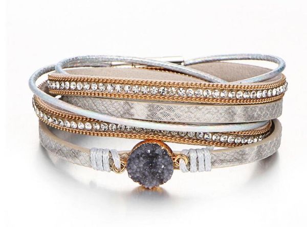 vintage multilayer leather bracelet for women men new charms wrap bracelets femme fashion jewelry magnetic buckle bracelet9426726, Golden;silver
vintage multilayer leather bracelet for women men new charms wrap bracelets femme fashion jewelry magnetic buckle bracelet9426726, Golden;silver