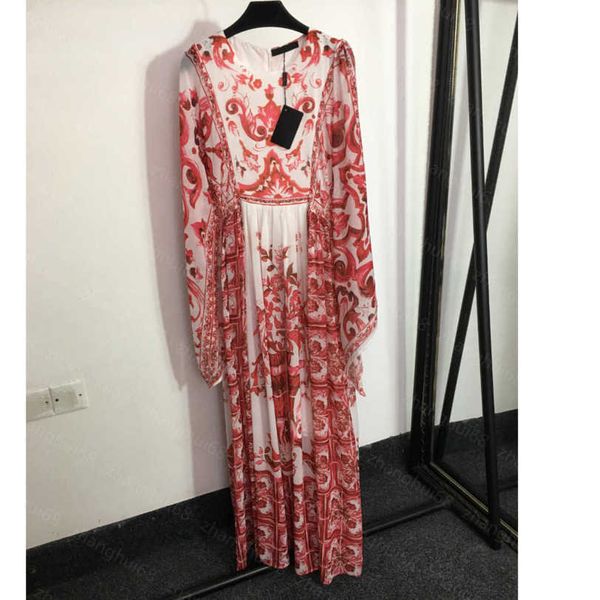 23ss summer dresses women dress womens designer clothing vintage print long-sleeved dress with waist tucked and flared womens clothing a1, Black;gray
23ss summer dresses women dress womens designer clothing vintage print long-sleeved dress with waist tucked and flared womens clothing a1, Black;gray