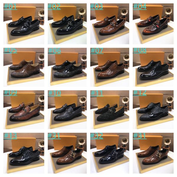 32 style luxury designer man oxford dress shoe genuine leather whole cut handmade mens shoes lace up business office formal shoess men, Black
32 style luxury designer man oxford dress shoe genuine leather whole cut handmade mens shoes lace up business office formal shoess men, Black