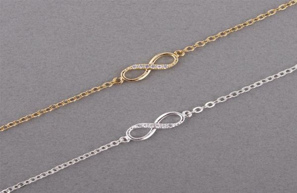 shuangshuo 2018 new fashion infinity bracelet for women with crystal stones bracelet infinity number 8 chain bracelets bileklik6289128, Golden;silver
shuangshuo 2018 new fashion infinity bracelet for women with crystal stones bracelet infinity number 8 chain bracelets bileklik6289128, Golden;silver