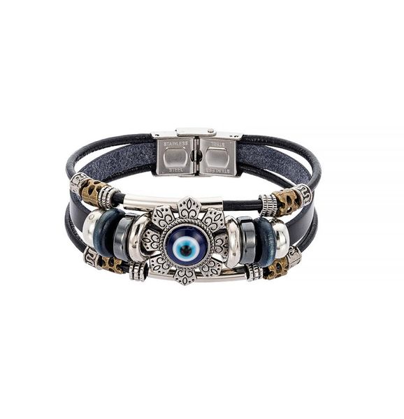 punk lucky eye turkish evil eye charm bracelets for men women handmade jewelry multilayer black leather bangle female gift2239409, Golden;silver
punk lucky eye turkish evil eye charm bracelets for men women handmade jewelry multilayer black leather bangle female gift2239409, Golden;silver