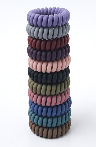 women matt colors thick big telephone wire rubber bands stretchy deep colors nonmark spiral coil ropes solid hair ties 1set5526600, Pink
women matt colors thick big telephone wire rubber bands stretchy deep colors nonmark spiral coil ropes solid hair ties 1set5526600, Pink