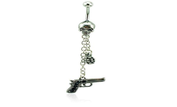 brand new belly button rings surgical steel skull barbell dangle link chain gun navel piercing jewelry7236764, Silver
brand new belly button rings surgical steel skull barbell dangle link chain gun navel piercing jewelry7236764, Silver