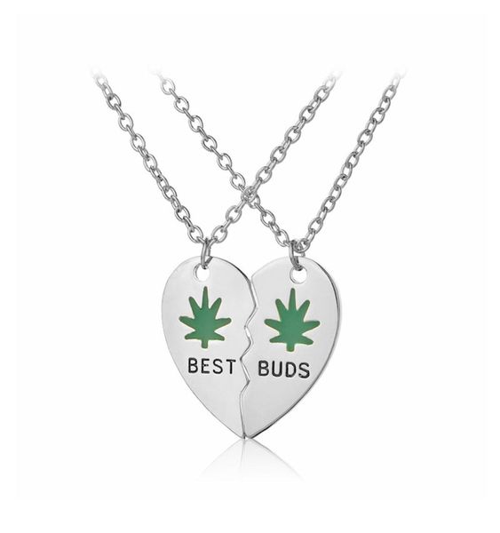 buds necklace enamel weed leaves broken heart pendant necklaces good friends bff jewelry gifts1138861, Silver
buds necklace enamel weed leaves broken heart pendant necklaces good friends bff jewelry gifts1138861, Silver