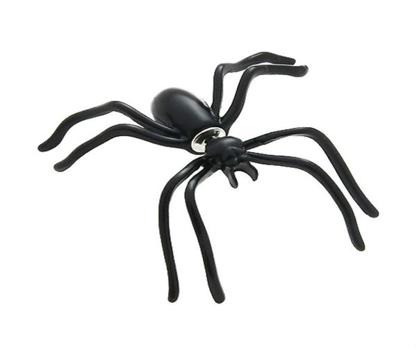 black spider earrings for women personality doublesided front and rear earrings puncture funny alternative halloween jewelry8752275, Golden;silver