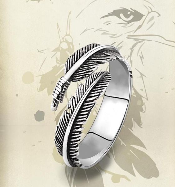 925 sterling silver thai silver feather ring for women jewelry gift finger open feather rings single punk skull ring8581640
925 sterling silver thai silver feather ring for women jewelry gift finger open feather rings single punk skull ring8581640