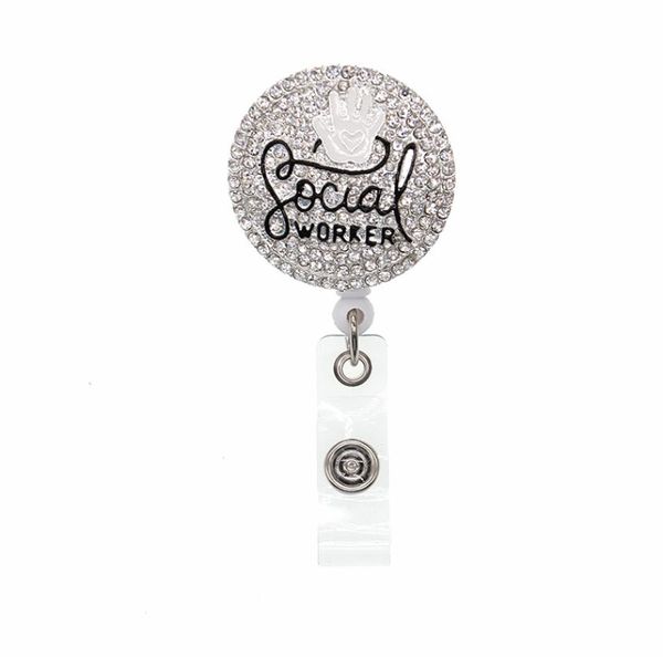 10pcs crystal social workers retractable id badge holder for gift badge reels3595467, Gray
10pcs crystal social workers retractable id badge holder for gift badge reels3595467, Gray