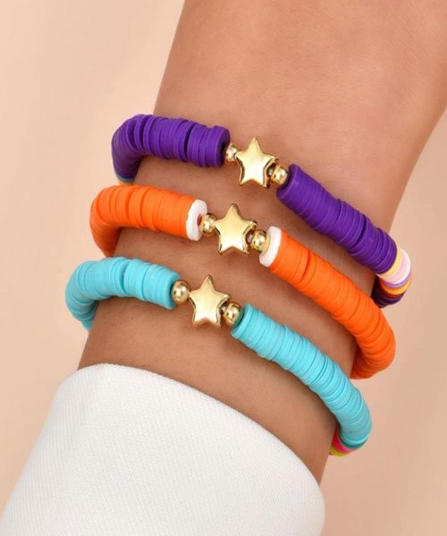 3pcsset colorful polymer clay bracelet for women bohemian golden beads star charm bracelets female jewelry accessories3619066, Black
3pcsset colorful polymer clay bracelet for women bohemian golden beads star charm bracelets female jewelry accessories3619066, Black