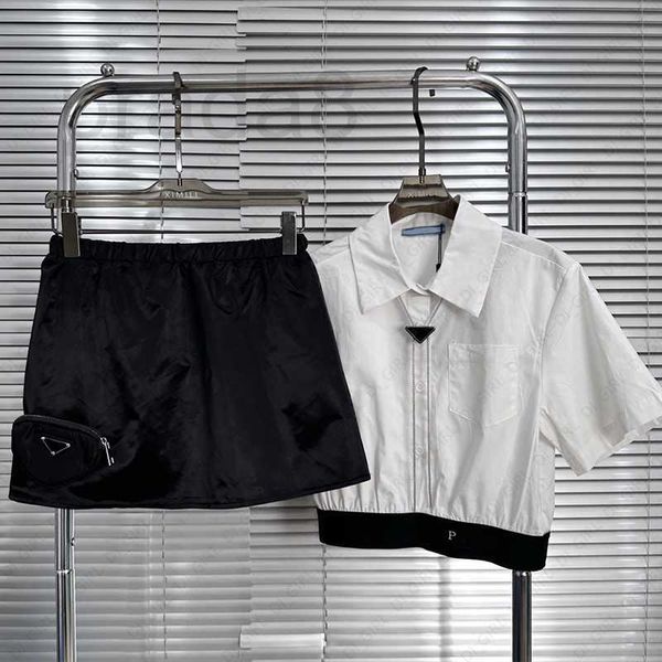 two piece dress designer womens triangle chain shirt two piece sets fashion short polo 2pcs suits dresses 2daz, White
two piece dress designer womens triangle chain shirt two piece sets fashion short polo 2pcs suits dresses 2daz, White