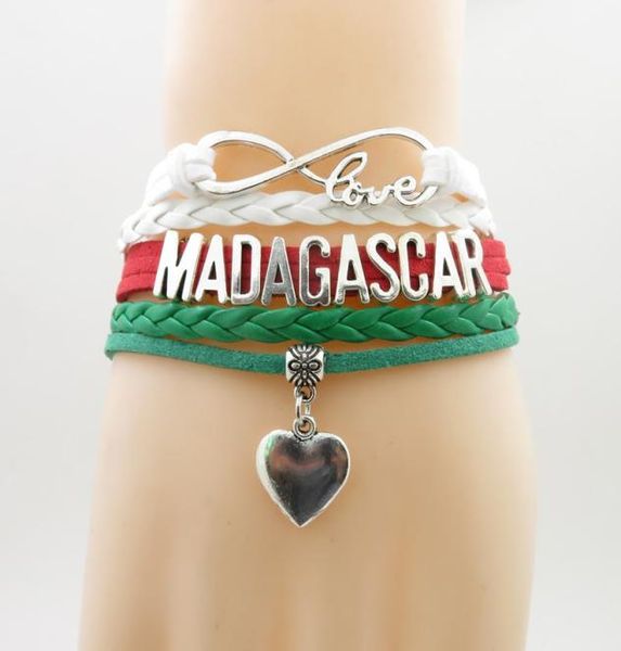 infinity love madagascar country bracelet heart charm madagascar national flag green white bracelets bangles for woman and man3380134, Golden;silver
infinity love madagascar country bracelet heart charm madagascar national flag green white bracelets bangles for woman and man3380134, Golden;silver