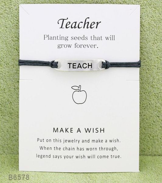 new infinity wish bracelets with gift card teach charm wax rope wristband for for teachers039day jewelry gift9697144, Golden;silver
new infinity wish bracelets with gift card teach charm wax rope wristband for for teachers039day jewelry gift9697144, Golden;silver