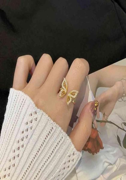 gentle super fairy 14k goldplated shining zirconium diamond butterfly ring open washable light luxury design personality9771111, Silver
gentle super fairy 14k goldplated shining zirconium diamond butterfly ring open washable light luxury design personality9771111, Silver