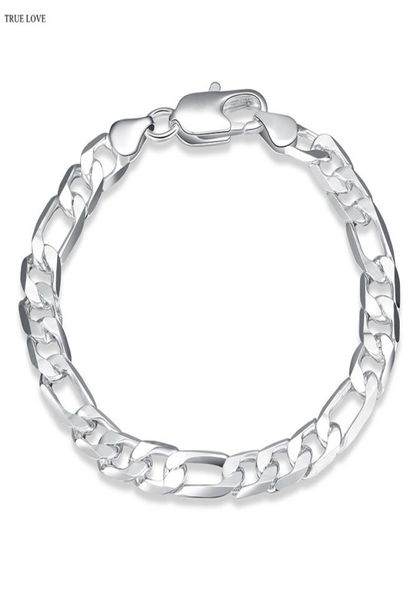 highquality 925 sterling silver plated figaro chain bracelet 8mmx20cm fashion man jewelry low whole 3934435, Black
highquality 925 sterling silver plated figaro chain bracelet 8mmx20cm fashion man jewelry low whole 3934435, Black