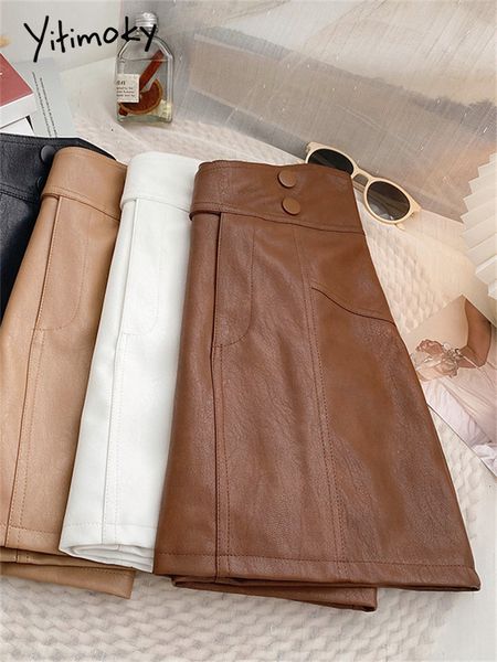 skirts yitimoky 2 buttons pu skirts women fall winter korean fashion high waist pencil skirts office ladies mini skirt with liner 230707, Black
skirts yitimoky 2 buttons pu skirts women fall winter korean fashion high waist pencil skirts office ladies mini skirt with liner 230707, Black