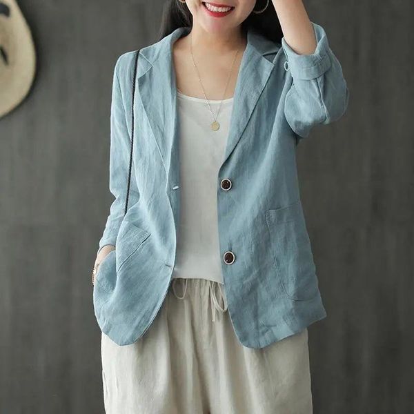 pants women's jacket spring 2023 summer cotton linen female blazer solid color long sleeved fashion casual blazers for women, White
pants women's jacket spring 2023 summer cotton linen female blazer solid color long sleeved fashion casual blazers for women, White