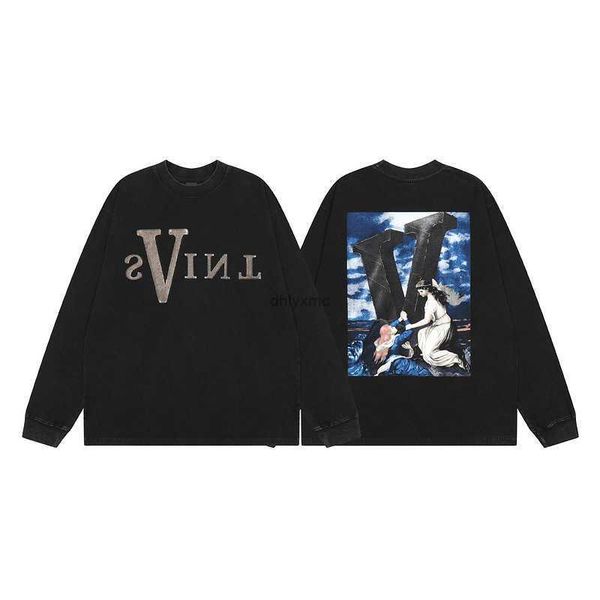 men's hoodies sweatshirts saint michael fashion co branded angel print wash old black long sleeve t-shirt for underlay ld98
men's hoodies sweatshirts saint michael fashion co branded angel print wash old black long sleeve t-shirt for underlay ld98