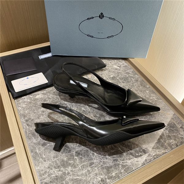 designer luxury triangle logo black patent leather slingback kitten heel silver tone slide sandals shoes with box
designer luxury triangle logo black patent leather slingback kitten heel silver tone slide sandals shoes with box