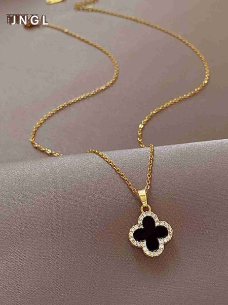 four-leaf clover necklace light luxury small female new popular premium collar bone accessories versatile pendant neckchain, Silver
four-leaf clover necklace light luxury small female new popular premium collar bone accessories versatile pendant neckchain, Silver