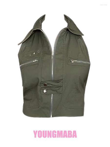vintage women's tanks fashion solid lapel neck vests y2k women spring summer sleeveless streetwear short cargo, White
vintage women's tanks fashion solid lapel neck vests y2k women spring summer sleeveless streetwear short cargo, White