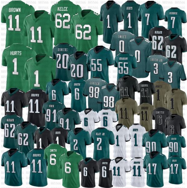 devonta smith aj brown football jersey jalen hurts d'andre swift eagles haason reddick jason kelce davis dean brian dawkins darius slay, Black;red
devonta smith aj brown football jersey jalen hurts d'andre swift eagles haason reddick jason kelce davis dean brian dawkins darius slay, Black;red