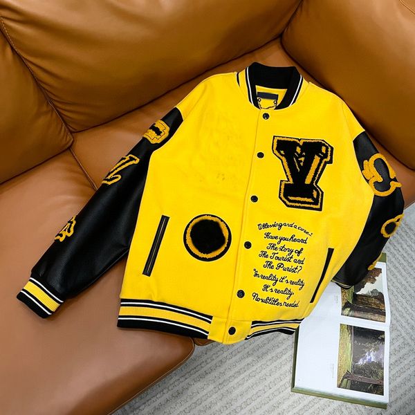 23ss men women designers jackets leather sleeves cheetah towel embroidery baseball man fashion streetwear yellow m-2xl, Black;brown
23ss men women designers jackets leather sleeves cheetah towel embroidery baseball man fashion streetwear yellow m-2xl, Black;brown