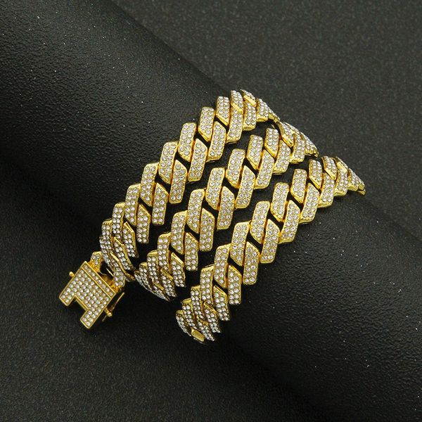 designer jewelry 16inch wide1.3cm cuban link chain men iced out miami cuban necklace silver gold bling double row drill diamond hip hop rapp
designer jewelry 16inch wide1.3cm cuban link chain men iced out miami cuban necklace silver gold bling double row drill diamond hip hop rapp