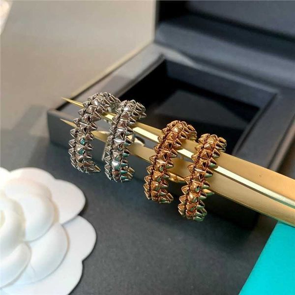 high version carti v gold plated mijin smooth face active rivet earrings 18k rose these rotating female, Golden;silver
high version carti v gold plated mijin smooth face active rivet earrings 18k rose these rotating female, Golden;silver