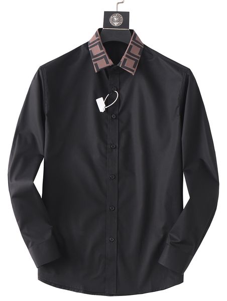 23 slim-fit formal men's shirt designer men's shirt classic casual men's shirt letter long sleeve for men, White;black
23 slim-fit formal men's shirt designer men's shirt classic casual men's shirt letter long sleeve for men, White;black