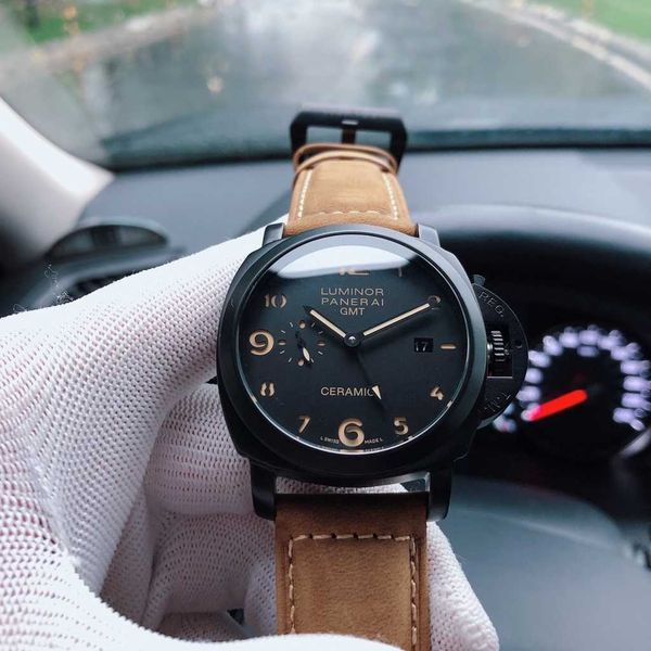 luxury mechanical watch panaral_swiss automatic sapphire mirror 44mm*13mm imported leather watchband 0wyk, Slivery;brown
luxury mechanical watch panaral_swiss automatic sapphire mirror 44mm*13mm imported leather watchband 0wyk, Slivery;brown