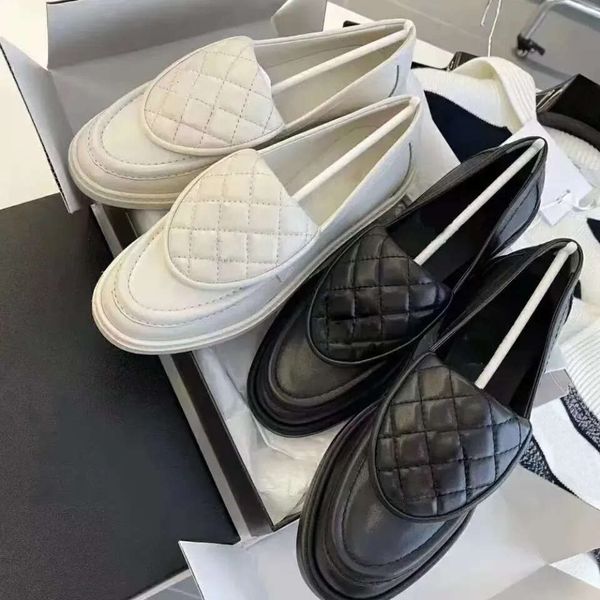 designer loafers quilted dress shoes luxury genuine leather womens loafers moccasin flats lambskin quilted gold hardware, Black
designer loafers quilted dress shoes luxury genuine leather womens loafers moccasin flats lambskin quilted gold hardware, Black