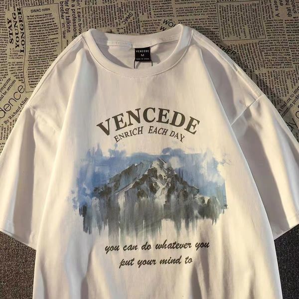 womens tshirt american style retro snow mountain short sleeve tshirt for men and women summer loose casual couple round neck y2k clothes 230, White
womens tshirt american style retro snow mountain short sleeve tshirt for men and women summer loose casual couple round neck y2k clothes 230, White