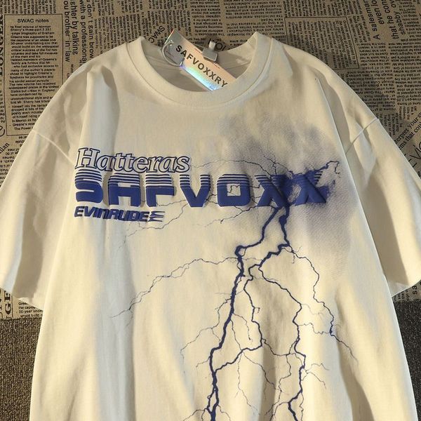 womens tshirt american style retro high street lightning pure cotton short sleeved tshirt men and women summer loose casual couple hiphop 23, White
womens tshirt american style retro high street lightning pure cotton short sleeved tshirt men and women summer loose casual couple hiphop 23, White