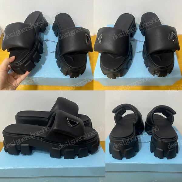 soft padded nappas leather sandals black 1661 upper with enameled metal triangle logo a voluminous yet light design rubber sole designer san
soft padded nappas leather sandals black 1661 upper with enameled metal triangle logo a voluminous yet light design rubber sole designer san