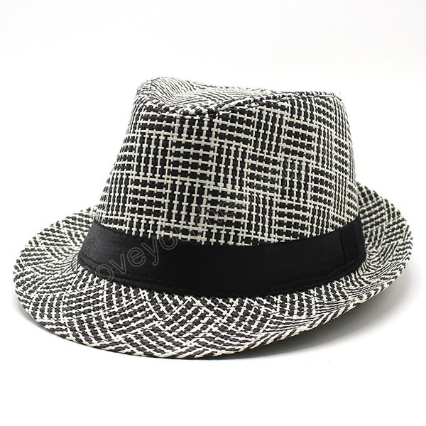 fashion summer casual beach trilby large brim jazz sun hat panama hat paper straw women men cap with black ribbon, Blue;gray
fashion summer casual beach trilby large brim jazz sun hat panama hat paper straw women men cap with black ribbon, Blue;gray