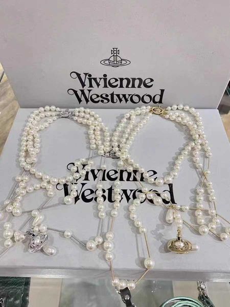 western empress dowager broken three layer pearl asymmetric long necklace women's water drop planet pendant luxury sweater chain, Silver
western empress dowager broken three layer pearl asymmetric long necklace women's water drop planet pendant luxury sweater chain, Silver