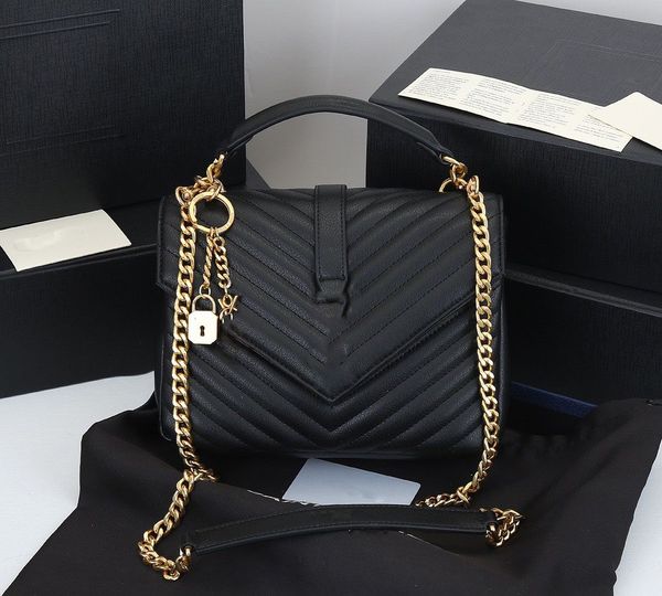 new 10a women bag luxury handbag shoulder bag brand loulou y-shaped designer seam leather ladies metal chain black clamshell messenger chain, Black;red
new 10a women bag luxury handbag shoulder bag brand loulou y-shaped designer seam leather ladies metal chain black clamshell messenger chain, Black;red