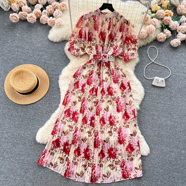 basic casual dresses new fashion summer sweet print round neck short-sleeved pleated dress women beach short sleeve party vestidos de mujer, Black;gray
basic casual dresses new fashion summer sweet print round neck short-sleeved pleated dress women beach short sleeve party vestidos de mujer, Black;gray