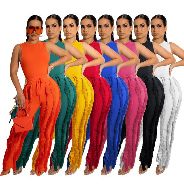 women's two piece pants tight-fitting casual sleeveless vest fringed trousers women's two-piece set ins festival outfit 230707, White
women's two piece pants tight-fitting casual sleeveless vest fringed trousers women's two-piece set ins festival outfit 230707, White