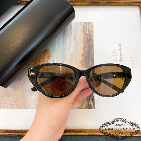 

Fashion top BB sunglasses letter b Paris B plate oval frame sunglasses women's net red ins fashion Fried Dough Twists leg sunglasses men BB0209 with original box