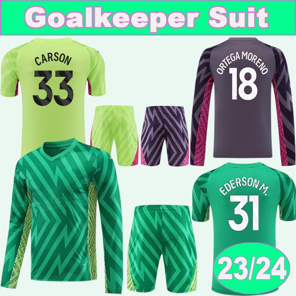 23 24 #33 carson goalkeeper long sleeve mens set soccer jerseys #18 ortega moreno #31 ederson m. goalkeeper suit aldult football shirt short, Black;yellow
23 24 #33 carson goalkeeper long sleeve mens set soccer jerseys #18 ortega moreno #31 ederson m. goalkeeper suit aldult football shirt short, Black;yellow