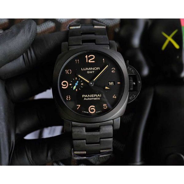 luxury mechanical watch panaral_ swiss automatic mechanical movement sapphire mirror size 44mm 904 steel watchband 9o8c, Slivery;brown
luxury mechanical watch panaral_ swiss automatic mechanical movement sapphire mirror size 44mm 904 steel watchband 9o8c, Slivery;brown