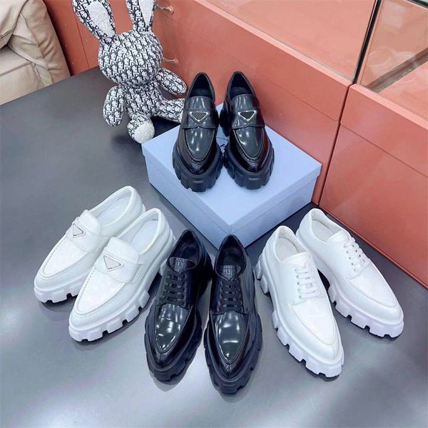 fashion brand women's loafers luxury designer leather high heels pointed party shoes triangle badge dress shoes platform dress shoes 35, Black
fashion brand women's loafers luxury designer leather high heels pointed party shoes triangle badge dress shoes platform dress shoes 35, Black