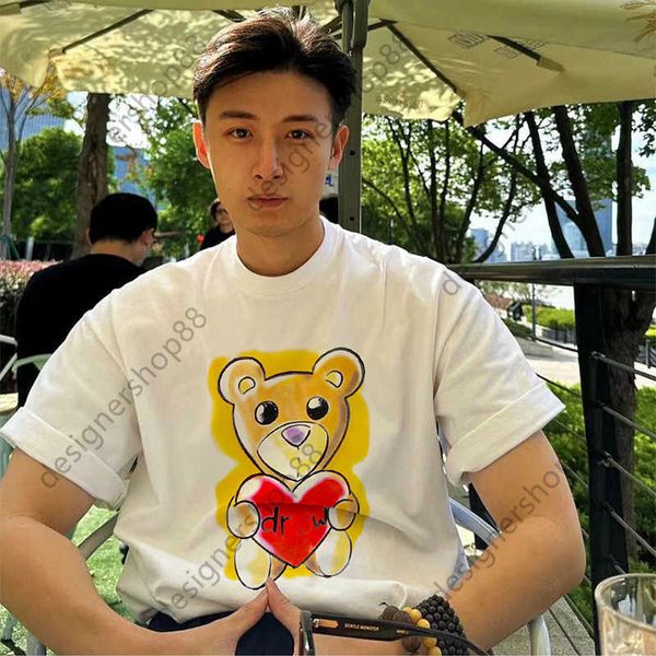 men's t-shirts draw house summer laughing face wowen little bear love print youth popular american fashion brand couple loose round nec, White;black
men's t-shirts draw house summer laughing face wowen little bear love print youth popular american fashion brand couple loose round nec, White;black